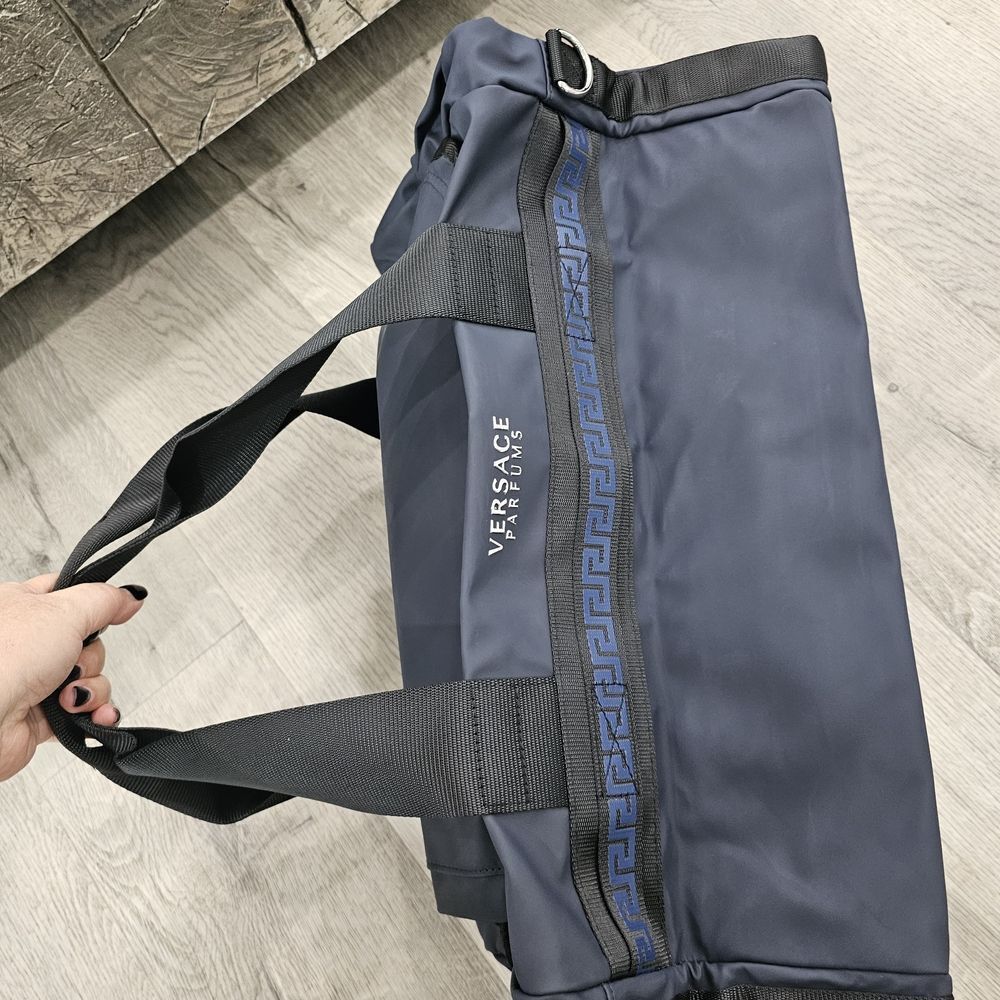 Versace Jeans Collection Blue Duffel Bag